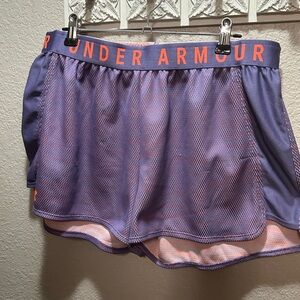 Under Armour Lavender and Coral Mesh Shorts